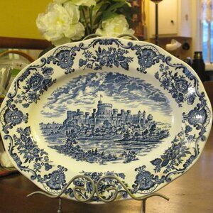 Wedgewood Enoch Platter Royal Homes Of Britian Tower Of London-Windsor Castle-Ba